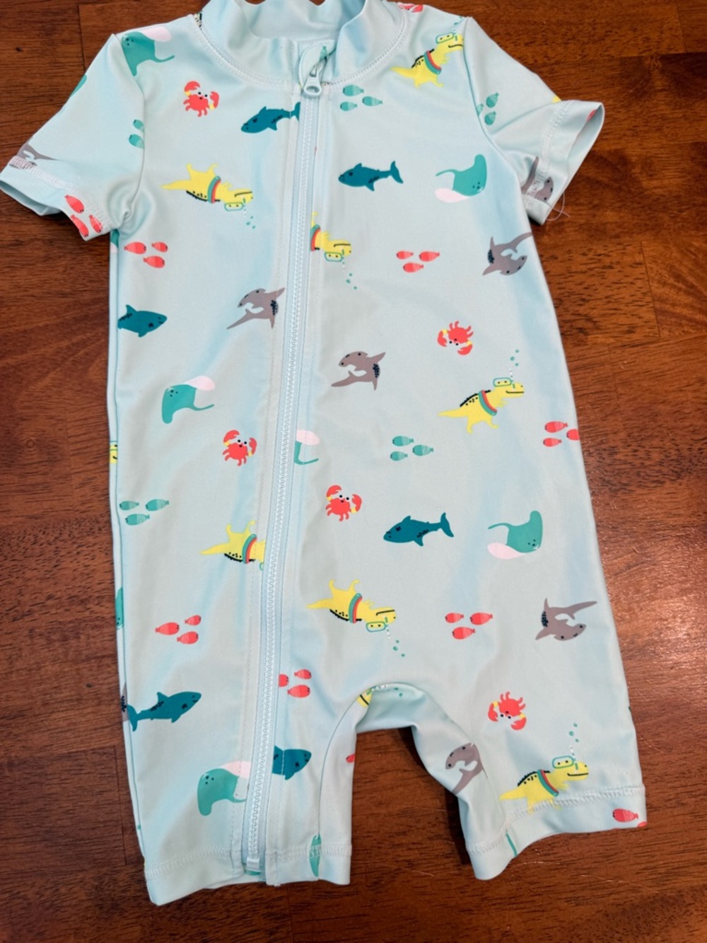 Carter's Baby Boy 1-Piece Sea Creature Rashguard Swimsuit size 18 months - Picture 2 of 6